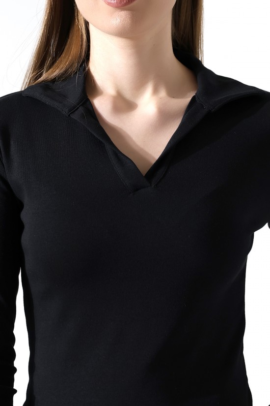 21938 KADIN FULLLYC RİBANA UZUN KOL KOL GÖMLEK YAKA PATLI UZUN KOL TSHIRT 21938 KADIN FULLLYC RİBANA UZUN KOL KOL GÖMLEK YAKA PATLI UZUN KOL TSHIRT