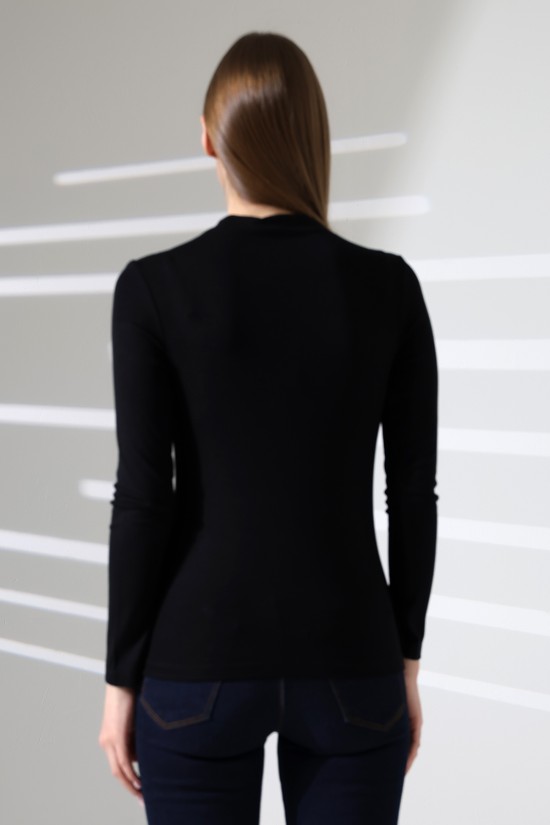 21950 KADIN KENDİLİĞİNDEN DİK YAKA FULL LYC VİSK RİBANA UZUN KOL TSHIRT 21950 KADIN KENDİLİĞİNDEN DİK YAKA FULL LYC VİSK RİBANA UZUN KOL TSHIRT