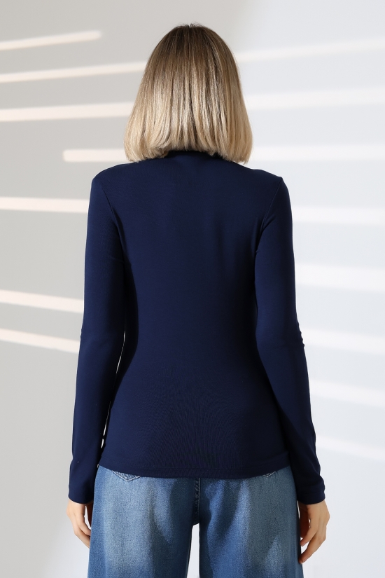 21950 KADIN KENDİLİĞİNDEN DİK YAKA FULL LYC VİSK RİBANA UZUN KOL TSHIRT 21950 KADIN KENDİLİĞİNDEN DİK YAKA FULL LYC VİSK RİBANA UZUN KOL TSHIRT