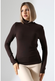 21950 KADIN KENDİLİĞİNDEN DİK YAKA FULL LYC VİSK RİBANA UZUN KOL TSHIRT 21950 KADIN KENDİLİĞİNDEN DİK YAKA FULL LYC VİSK RİBANA UZUN KOL TSHIRT