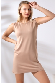 20390 KADIN LYC VSK UZUN KOLSUZ TUNİK 