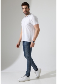 21844 ERKEK REGULAR FİT KISA KOL PİKE POLO YAKA TSHIRT 