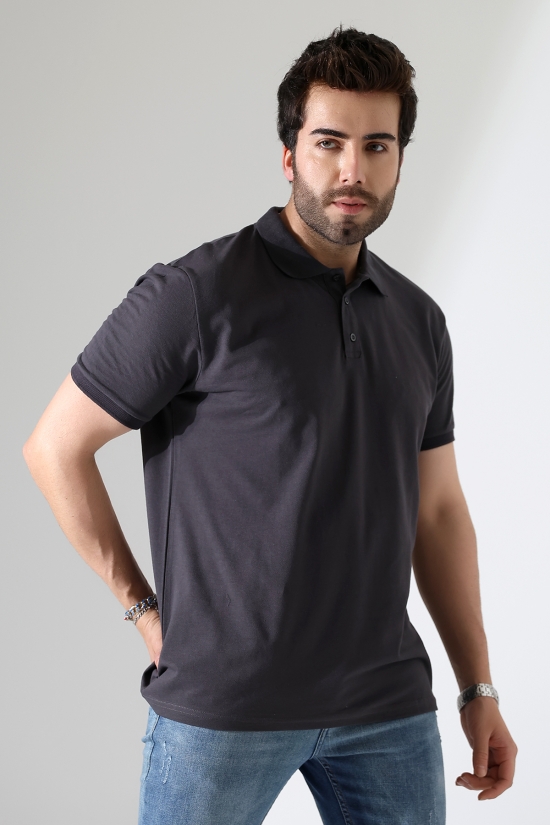 21844 ERKEK REGULAR FİT KISA KOL PİKE POLO YAKA TSHIRT 