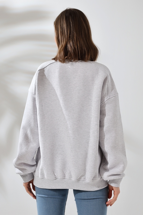 21616 KADIN 3 İP PENYE COMPACK ŞARDONLU OMUZLARI PARÇALI BİSİKLET YAKA SALAŞ OVERSİZE SWETSHIRT 21616 KADIN 3 İP PENYE COMPACK ŞARDONLU OMUZLARI PARÇALI BİSİKLET YAKA SALAŞ OVERSİZE SWETSHIRT