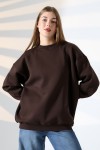 21620 KADIN 3 İP PENYE KOMPAKT ŞARDONLU BİSİKLET YAKA SALAŞ OVERSİZE UZUN SWEATSHIRT 21620 KADIN 3 İP PENYE KOMPAKT ŞARDONLU BİSİKLET YAKA SALAŞ OVERSİZE UZUN SWEATSHIRT