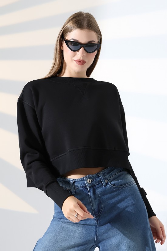 21925 KADIN 3 İP PENYE KOMPAKT ŞARDONLU YÜKSEK KAŞG YAKA ALTI ÜÇGEN KARYOKALI YANLARI YIRTMAÇLI I GENİŞ SWEATSHIRT 21925 KADIN 3 İP PENYE KOMPAKT ŞARDONLU YÜKSEK KAŞG YAKA ALTI ÜÇGEN KARYOKALI YANLARI YIRTMAÇLI I GENİŞ SWEATSHIRT