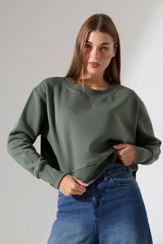 21925 KADIN 3 İP PENYE KOMPAKT ŞARDONLU YÜKSEK KAŞG YAKA ALTI ÜÇGEN KARYOKALI YANLARI YIRTMAÇLI I GENİŞ SWEATSHIRT 21925 KADIN 3 İP PENYE KOMPAKT ŞARDONLU YÜKSEK KAŞG YAKA ALTI ÜÇGEN KARYOKALI YANLARI YIRTMAÇLI I GENİŞ SWEATSHIRT