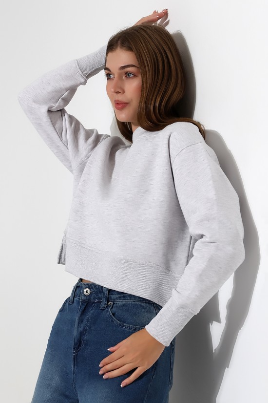 21925 KADIN 3 İP PENYE KOMPAKT ŞARDONLU YÜKSEK KAŞG YAKA ALTI ÜÇGEN KARYOKALI YANLARI YIRTMAÇLI I GENİŞ SWEATSHIRT 21925 KADIN 3 İP PENYE KOMPAKT ŞARDONLU YÜKSEK KAŞG YAKA ALTI ÜÇGEN KARYOKALI YANLARI YIRTMAÇLI I GENİŞ SWEATSHIRT