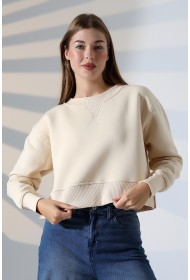 21925 KADIN 3 İP PENYE KOMPAKT ŞARDONLU YÜKSEK KAŞG YAKA ALTI ÜÇGEN KARYOKALI YANLARI YIRTMAÇLI I GENİŞ SWEATSHIRT 21925 KADIN 3 İP PENYE KOMPAKT ŞARDONLU YÜKSEK KAŞG YAKA ALTI ÜÇGEN KARYOKALI YANLARI YIRTMAÇLI I GENİŞ SWEATSHIRT