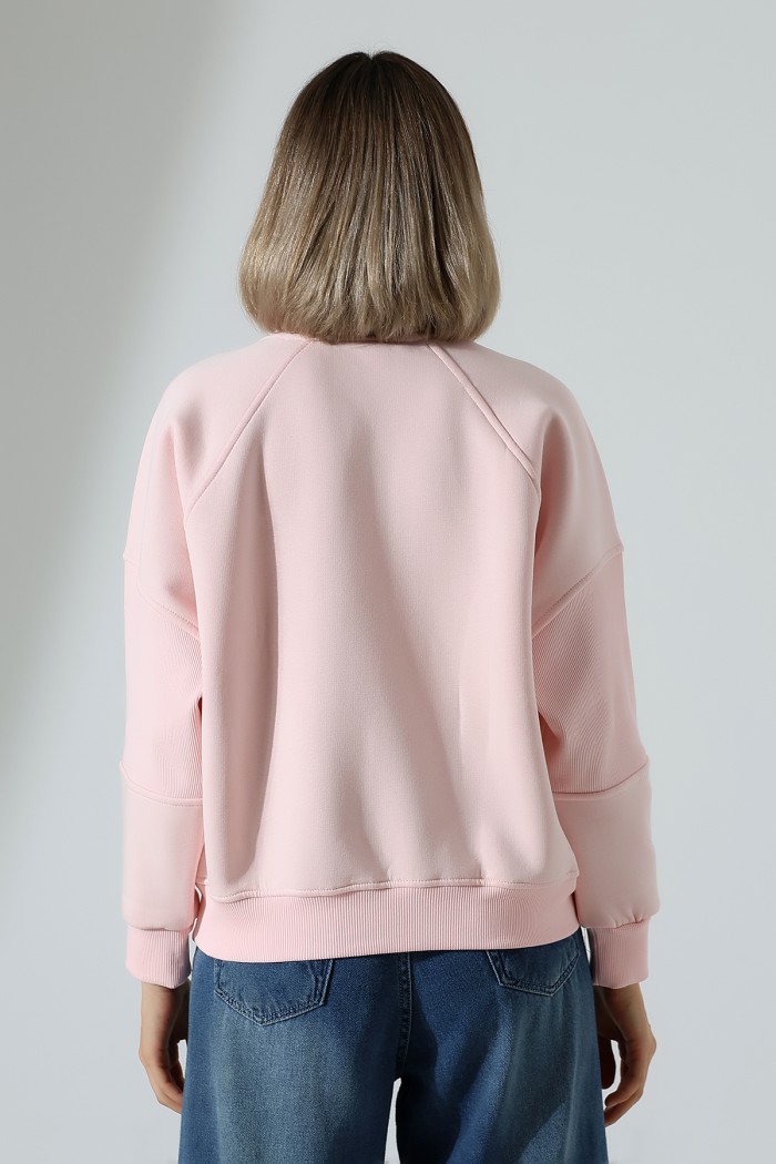 21970 KADIN 3 İP PENYE KOMPAKT ŞARDONLU REGLAN KOL KOLLARI KAŞGORE PARÇALI DİK BİSİKLET YAKA SWEATSHIRT 21970 KADIN 3 İP PENYE KOMPAKT ŞARDONLU REGLAN KOL KOLLARI KAŞGORE PARÇALI DİK BİSİKLET YAKA SWEATSHIRT