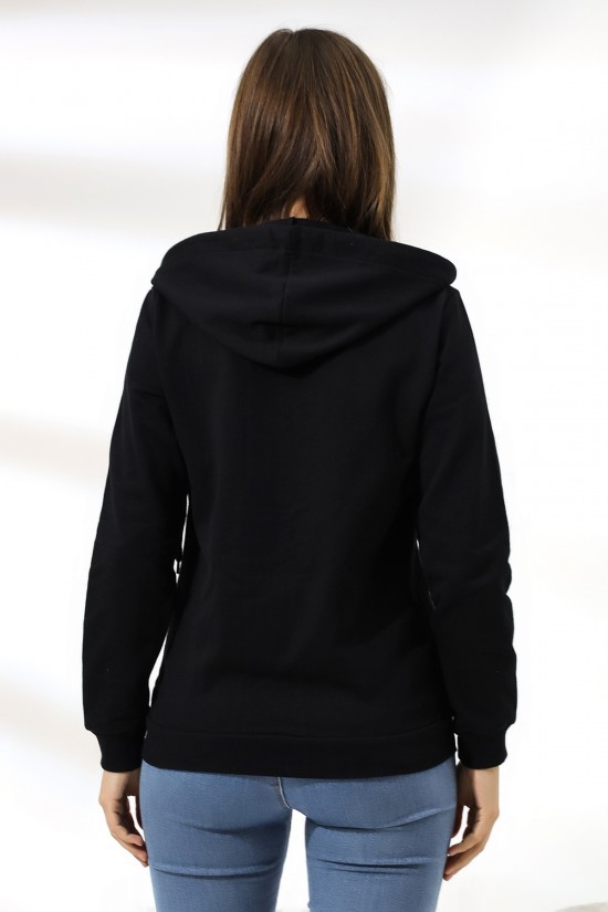 19116 BAYAN DÜZ 2İP ŞARDONLU FERM. KAPŞONLU SWETSHIRT 19116 BAYAN DÜZ 2İP ŞARDONLU FERM. KAPŞONLU SWETSHIRT