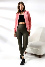 19116 KADIN DÜZ 2İP ŞARDONLU FERM. KAPŞONLU SWETSHIRT