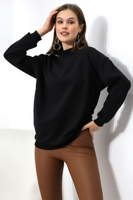 19556 BAYAN POLYVSK 2 İP YARIM BALIKÇI TUNİK SWETSHIRT 19556 BAYAN POLYVSK 2 İP YARIM BALIKÇI TUNİK SWETSHIRT