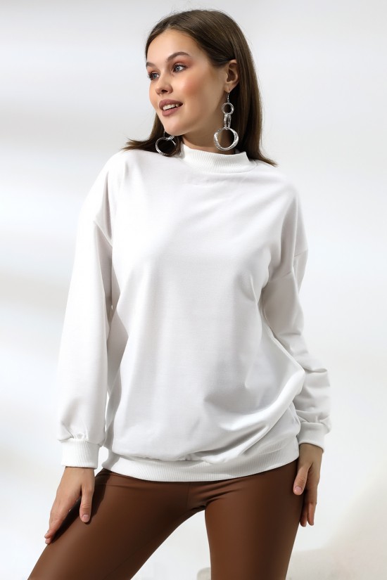 19556 BAYAN POLYVSK 2 İP YARIM BALIKÇI TUNİK SWETSHIRT 19556 BAYAN POLYVSK 2 İP YARIM BALIKÇI TUNİK SWETSHIRT