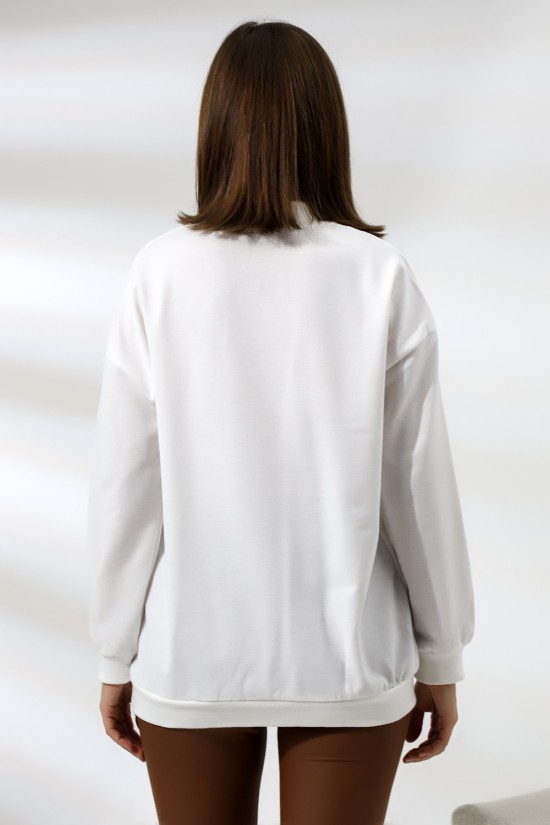 19556 BAYAN POLYVSK 2 İP YARIM BALIKÇI TUNİK SWETSHIRT 19556 BAYAN POLYVSK 2 İP YARIM BALIKÇI TUNİK SWETSHIRT