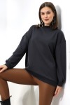 19556 BAYAN POLYVSK 2 İP YARIM BALIKÇI TUNİK SWETSHIRT 19556 BAYAN POLYVSK 2 İP YARIM BALIKÇI TUNİK SWETSHIRT
