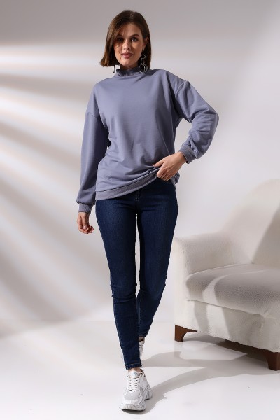 19556 KADIN 2 İP YARIM BALIKÇI TUNİK SWETSHIRT 19556 KADIN 2 İP YARIM BALIKÇI TUNİK SWETSHIRT