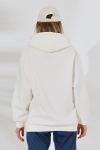 21615 KADIN 3 İP PENYE KOMPAKT ŞARDONLU SALAŞ OVERSİZE KAPŞONLU KANGURU CEPLİ SWEATSHIRT