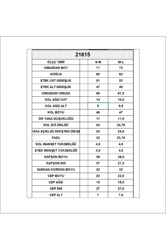 21615 KADIN 3 İP PENYE KOMPAKT ŞARDONLU SALAŞ OVERSİZE KAPŞONLU KANGURU CEPLİ SWEATSHIRT