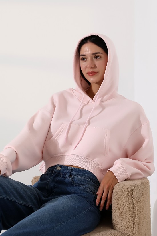 21968 KADIN 3 İP PENYE KOMPAKT ŞARDONLU SALAŞ ÖN ETEĞİ İÇE DOĞRU OVAL KAPŞONLU KANGURU CEPLİ SWEATSHIRT 21968 KADIN 3 İP PENYE KOMPAKT ŞARDONLU SALAŞ ÖN ETEĞİ İÇE DOĞRU OVAL KAPŞONLU KANGURU CEPLİ SWEATSHIRT