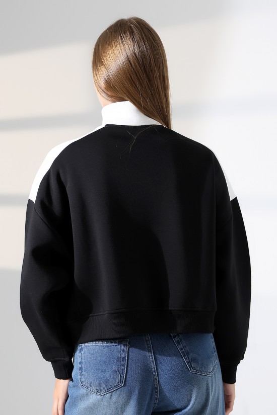 21963 KADIN 3 İP FERMUARLI KAMYONÖR GÖMLEK YAKA OMUZLARI VE YAKA GARNİLİ SALAŞ YANLARI KUPLU GENİŞ SWETSHIRT 21963 KADIN 3 İP FERMUARLI KAMYONÖR GÖMLEK YAKA OMUZLARI VE YAKA GARNİLİ SALAŞ YANLARI KUPLU GENİŞ SWETSHIRT