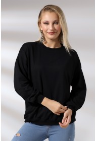 20814 KADIN OVERSİZE 2İP SALAŞ GENİŞ SWETSHIRT