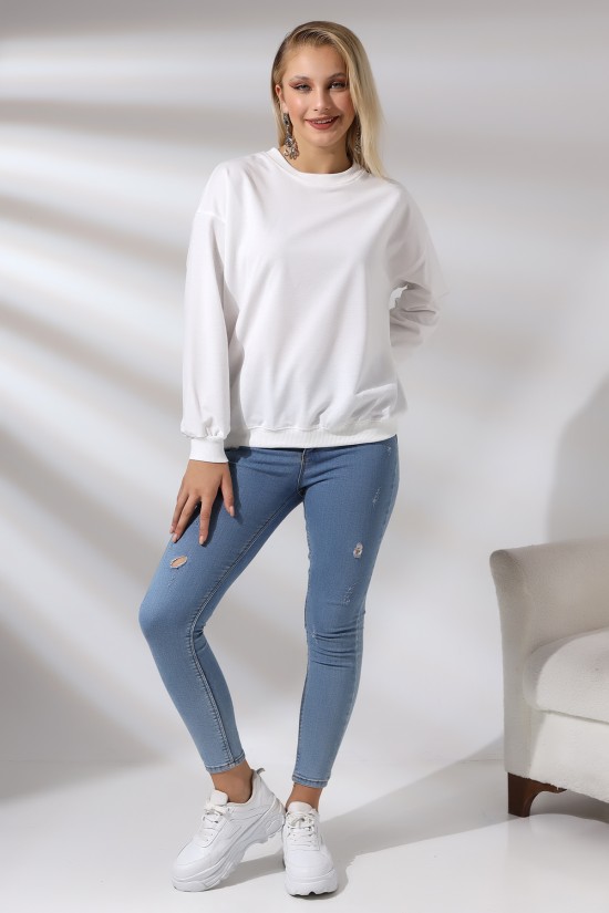 20814 BAYAN OVERSİZE 2İP SALAŞ GENİŞ SWETSHIRT 20814 BAYAN OVERSİZE 2İP SALAŞ GENİŞ SWETSHIRT