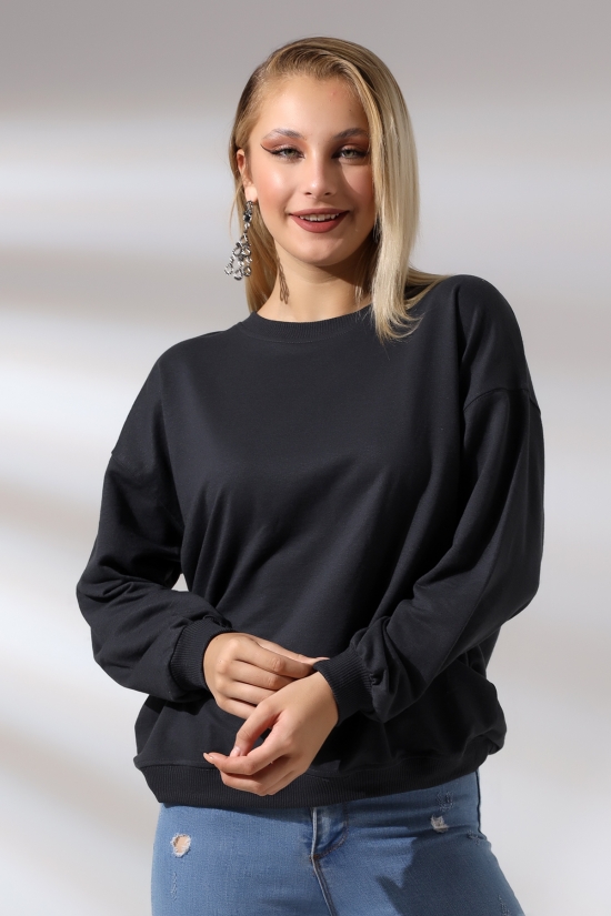 20814 BAYAN OVERSİZE 2İP SALAŞ GENİŞ SWETSHIRT