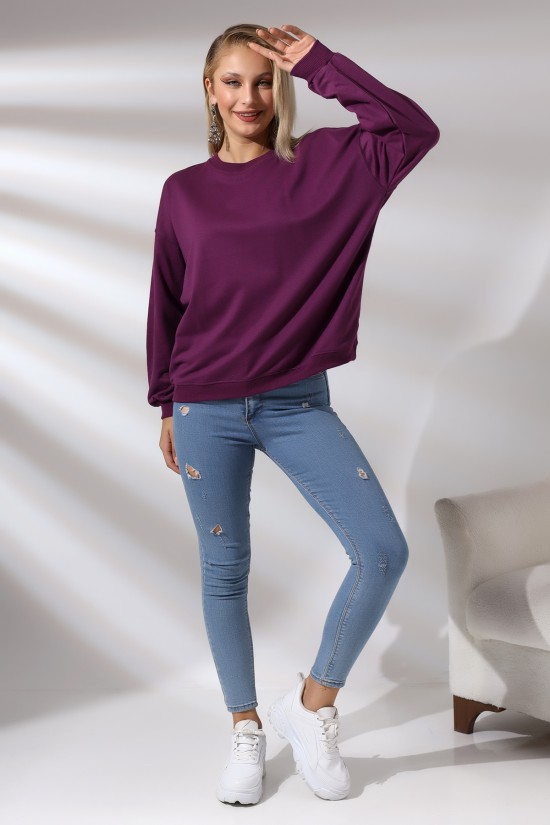 20814 BAYAN OVERSİZE 2İP SALAŞ GENİŞ SWETSHIRT 20814 BAYAN OVERSİZE 2İP SALAŞ GENİŞ SWETSHIRT