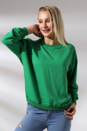 20814 KADIN OVERSİZE 2İP SALAŞ GENİŞ SWETSHIRT