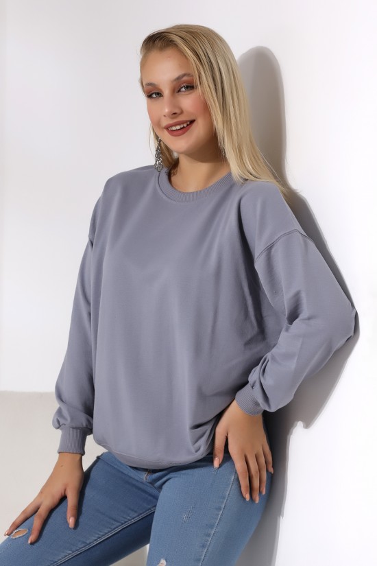 20814 BAYAN OVERSİZE 2İP SALAŞ GENİŞ SWETSHIRT 20814 BAYAN OVERSİZE 2İP SALAŞ GENİŞ SWETSHIRT