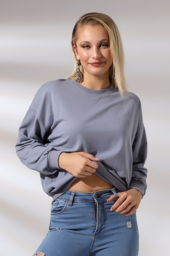 20814 BAYAN OVERSİZE 2İP SALAŞ GENİŞ SWETSHIRT 20814 BAYAN OVERSİZE 2İP SALAŞ GENİŞ SWETSHIRT