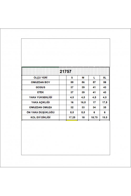 21757 KADIN KOLSUZ YARIM BALIKCI LYC VSK BLUZ 