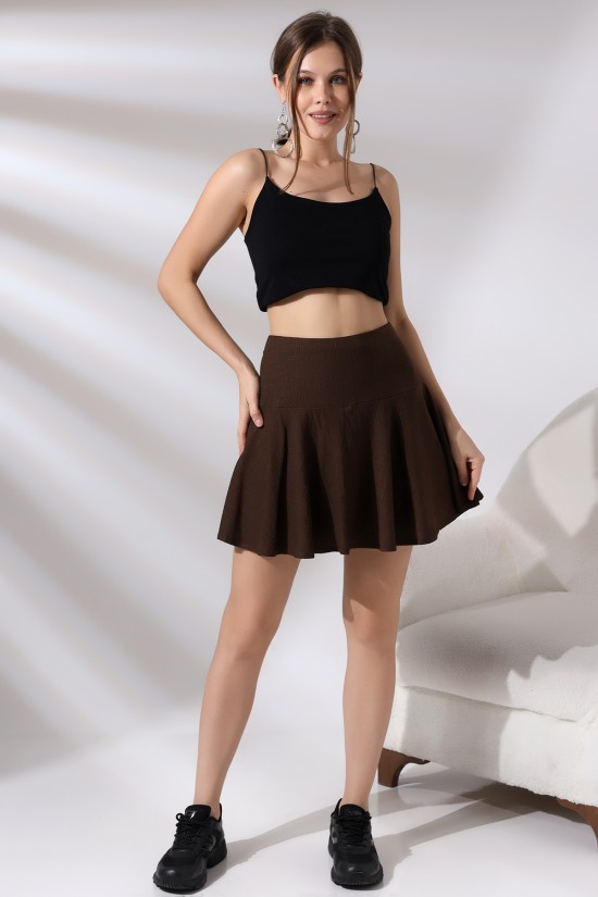 21135 BAYAN BÜRÜMCÜK YAN BELİ FERMUARLI ŞORTLU ETEK 21135 BAYAN BÜRÜMCÜK YAN BELİ FERMUARLI ŞORTLU ETEK