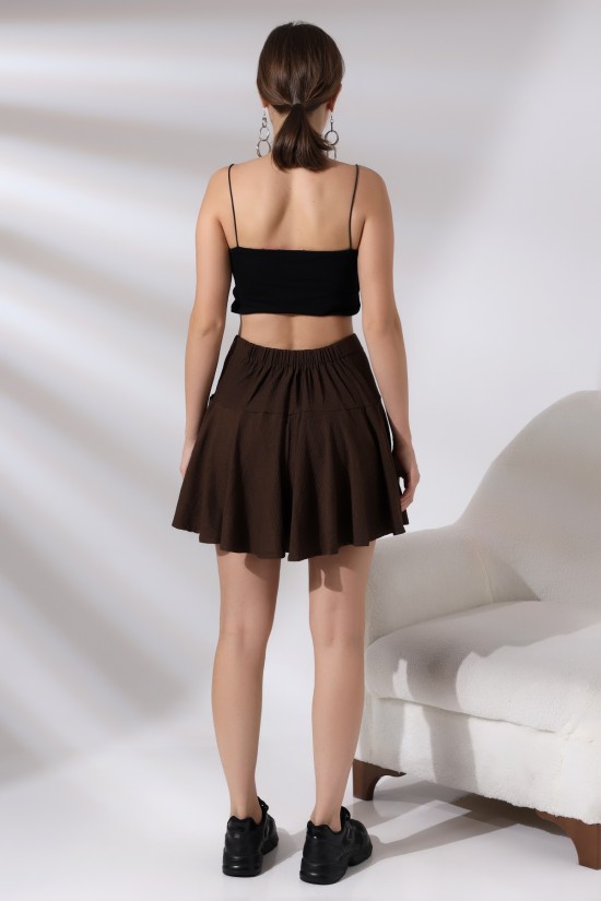 21135 BAYAN BÜRÜMCÜK YAN BELİ FERMUARLI ŞORTLU ETEK 21135 BAYAN BÜRÜMCÜK YAN BELİ FERMUARLI ŞORTLU ETEK