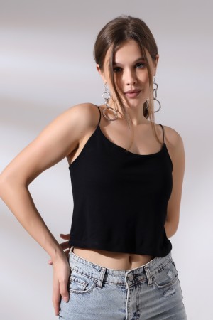 19282 KADIN LASTİK İP ASKILIKISA TULUM ATLET 