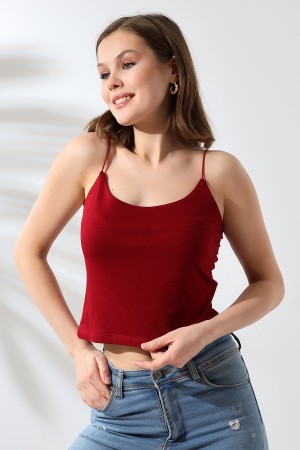 19282 KADIN LASTİK İP ASKILIKISA TULUM ATLET 