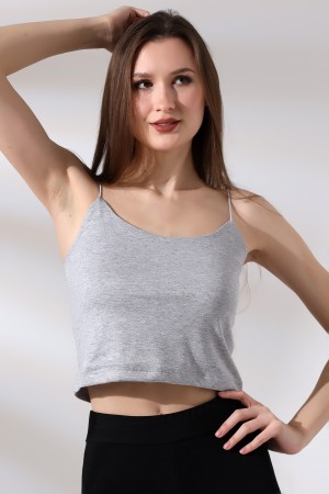 19282 KADIN LASTİK İP ASKILIKISA TULUM ATLET 