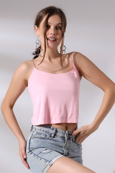 19282 KADIN LASTİK İP ASKILIKISA TULUM ATLET 