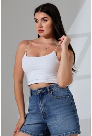 20544  KADIN LYC COMP. LASTİK İP ASKILI BÜSTİYER  KISA CROP TULUM ATLET 
