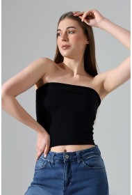 21922 KADIN MADONNA YAKA FULL LYC VSK RİBANA STRAPLEZ ATLET 