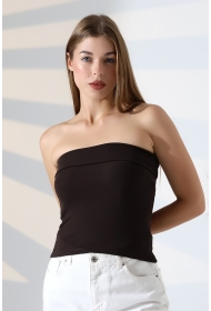 21922 KADIN MADONNA YAKA FULL LYC VSK RİBANA STRAPLEZ ATLET 