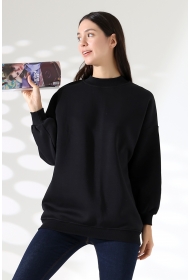 21910 KADIN 3 İP ŞARDONLU PENYE COMP YARIM BALIKCI SALAŞ OVERSİZE TUNİK SWEATSHIRT 21910 KADIN 3 İP ŞARDONLU PENYE COMP YARIM BALIKCI SALAŞ OVERSİZE TUNİK SWEATSHIRT
