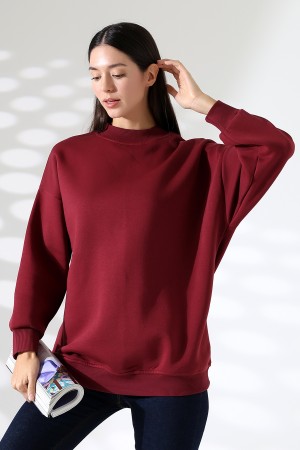 21910 KADIN 3 İP ŞARDONLU PENYE COMP YARIM BALIKCI SALAŞ OVERSİZE TUNİK SWEATSHIRT 21910 KADIN 3 İP ŞARDONLU PENYE COMP YARIM BALIKCI SALAŞ OVERSİZE TUNİK SWEATSHIRT