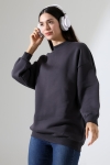 21910 KADIN 3 İP ŞARDONLU PENYE COMP YARIM BALIKCI SALAŞ OVERSİZE TUNİK SWETSHIRT 21910 KADIN 3 İP ŞARDONLU PENYE COMP YARIM BALIKCI SALAŞ OVERSİZE TUNİK SWETSHIRT