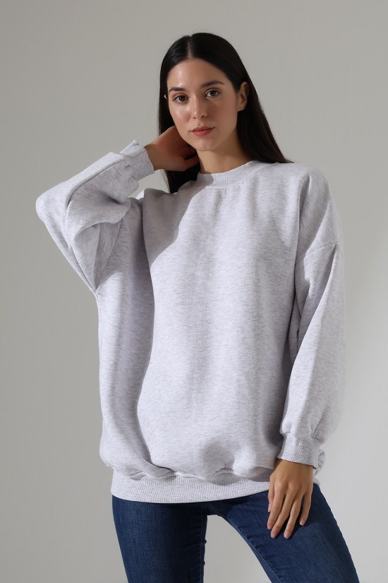 21910 KADIN 3 İP ŞARDONLU PENYE COMP YARIM BALIKCI SALAŞ OVERSİZE TUNİK SWETSHIRT 21910 KADIN 3 İP ŞARDONLU PENYE COMP YARIM BALIKCI SALAŞ OVERSİZE TUNİK SWETSHIRT