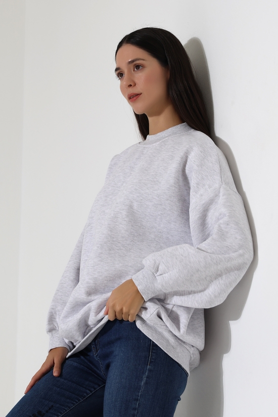 21910 KADIN 3 İP ŞARDONLU PENYE COMP YARIM BALIKCI SALAŞ OVERSİZE TUNİK SWETSHIRT 21910 KADIN 3 İP ŞARDONLU PENYE COMP YARIM BALIKCI SALAŞ OVERSİZE TUNİK SWETSHIRT