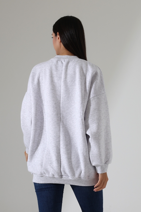 21910 KADIN 3 İP ŞARDONLU PENYE COMP YARIM BALIKCI SALAŞ OVERSİZE TUNİK SWETSHIRT 21910 KADIN 3 İP ŞARDONLU PENYE COMP YARIM BALIKCI SALAŞ OVERSİZE TUNİK SWETSHIRT