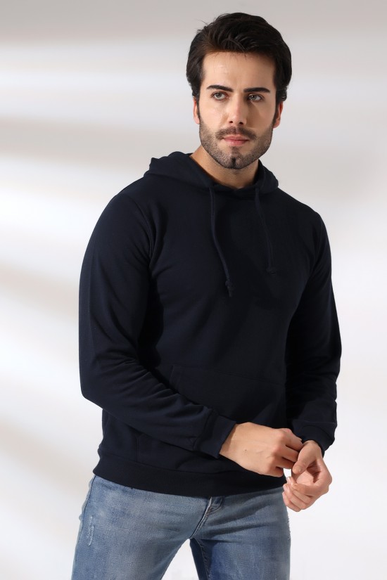 19125 ERKEK 2 İP ŞARDONLU KAPŞONLU KANGURU CEPLİ SEWTSHİRT 19125 ERKEK 2 İP ŞARDONLU KAPŞONLU KANGURU CEPLİ SEWTSHİRT