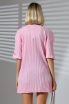 21493 KADIN 7X4 KAŞGORSE  OVERSİZE  YANLARI YIRTMAÇLI BİSİKLET TUNİK TSHIRT
